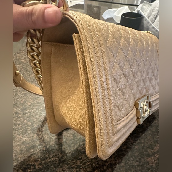 Old medium Chanel boy bag - Picture 8 of 13